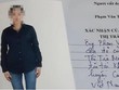 Lá đơn của ông Phạm Văn Thìn đính kèm ảnh con gái Phạm Thị Trà My. Ảnh:Đức Hùng.