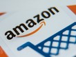 Biểu tượng của Tập đoàn Amazon. (Ảnh: AFP/TTXVN)