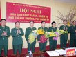 Lãnh đạo Bộ đội Biên phòng Nghệ An chúc mừng các đồng chí được bổ nhiệm chức vụ mới.