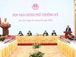 Bộ trưởng, Chủ nhiệm Văn phòng Chính phủ chủ trì cuộc họp báo tối 5/2/2020.