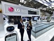 Các sản phẩm của LG trưng bày tại Hội chợ Hannover Messe 2019 ở Đức ngày 1/4/2019. (Ảnh: Yonhap/TTXVN).