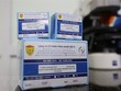 Bộ kit định tính SARS-CoV-2 do Học viện Quân y chủ trì, phối hợp với Công ty Cổ phần Công nghệ Việt Á nghiên cứu và sản xuất. (Ảnh: Dương Giang/TTXVN).