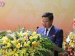 Ông Nguyễn Trung Triều - Bí thư Huyện ủy Bát Xát phát biểu tại Đại hội.