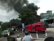 Hiện trường vụ cháy trong cây xăng.