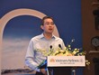 Ông Đặng Ngọc Hòa phát biểu tại một hội nghị của Vietnam Airlines.