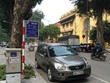 Một điểm trông giữ xe dưới lòng đường qua hệ thống ứng dụng iParking. (Ảnh: Việt Hùng/Vietnam+).