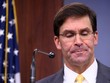 Bộ trưởng Quốc phòng Mỹ Mark Esper trong cuộc họp báo tại Washington DC., ngày 28/8/2019. (Ảnh: AFP/TTXVN).