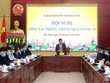 Chiều 28/1/2021, Ban Chỉ đạo phòng chống dịch COVID-19 tỉnh Bắc Ninh họp bàn các biện pháp cấp bách phòng, chống dịch COVID-19. (Ảnh: Thanh Thương/TTXVN).