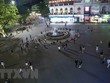 Khu vực Quảng trường Đông Kinh Nghĩa Thục. (Ảnh: Tuấn Đức/TTXVN).