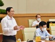 Thủ tướng Phạm Minh Chính chủ trì phiên họp Chính phủ thường kỳ tháng 6/2021 (Ảnh: Nhật Bắc).
