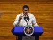 Tổng thống Philippines Rodrigo Duterte phát biểu trước Quốc hội tại thủ đô Manila, ngày 26/7/2021. (Ảnh: AFP/TTXVN).