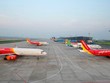 Máy bay của các hãng hàng không tại sân bay Nội Bài. (Ảnh: CTV/Vietnam+).