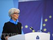 Chủ tịch Ngân hàng trung ương châu Âu (ECB) Christine Lagarde phát biểu trong cuộc họp báo ở Frankfurt, Đức ngày 28/10/2021. (Ảnh: THX/TTXVN).