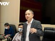 Ông Nguyễn Xuân Anh - Viện trưởng Viện Vật lý địa cầu -Viện Hàn lâm Khoa học và Công nghệ Việt Nam phát biểu tại cuộc họp.