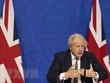 Thủ tướng Anh Boris Johnson phát biểu tại hội nghị trực tuyến ở London, Anh. (Ảnh: AFP/TTXVN)