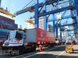 Bốc xếp container hàng hóa xuất nhập khẩu tại cảng Tân Cảng-Cát Lái, Thành phố Hồ Chí Minh. (Ảnh Thanh Vũ/TTXVN).