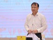 Thứ trưởng Đỗ Thắng Hải nói về giải pháp bình ổn thị trường xăng dầu. (Ảnh: Xuân Quảng/Vietnam+)