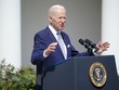 Tổng thống Mỹ Joe Biden phát biểu với báo giới tại Nhà Trắng, Washington, DC. (Ảnh: AFP/TTXVN)