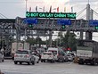Trạm thu phí dự án BOT Cai Lậy trên QL1. Ảnh NT.