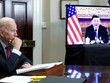 Cuộc họp trực tuyến giữa Tổng thống Mỹ Joe Biden và Chủ tịch Trung Quốc Tập Cận Bình ngày 15/11/2021.