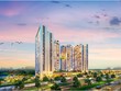 Phối cảnh tháp đôi căn hộ cao cấp đầu tiên Essensia Sky của quần thể Essensia Nam Sài Gòn. Ảnh: Tange Associates