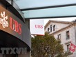 Biểu tượng ngân hàng UBS tại Geneva, Thụy Sĩ, ngày 20/3/2023. (Ảnh: THX/TTXVN).