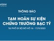 Chứng khoán Pinetree tạm hoãn sự kiện Chứng trường Bạc tỷ tại phố đi bộ
