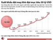 [Infographic] Xuất khẩu dệt may khó đạt mục tiêu 30 tỷ USD