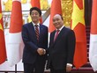 Thủ tướng Nguyễn Xuân Phúc và Thủ tướng Nhật Bản Shinzo Abe - Ảnh: VGP/Quang Hiếu 