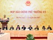 Toàn cảnh phiên họp báo Chính phủ thường kỳ tháng 1/2017. Ảnh: VGP/Nhật Bắc 
