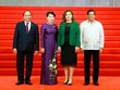 Thủ tướng Nguyễn Xuân Phúc cùng phu nhân và Thủ tướng Philippines Rodrigo Duterte và phu nhân tại Hội nghị Cấp cao ASEAN-30