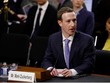 CEO Facebook - Mark Zuckerberg trong buổi điều trần. Ảnh:Reuters