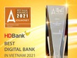 Đẩy mạnh chuyển đổi số, HDBank đạt giải thưởng Ngân hàng số tốt nhất Việt Nam 2021