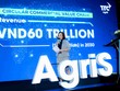 Bà Huỳnh Bích Ngọc, Chủ tịch TTC AgriS báo cáo tại Đại hội.