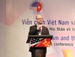 Ông Adam Sitkoff, Giám đốc điều hành Phòng Thương mại Hoa Kỳ tại Hà Nội (AmCham) trong một cuộc hội thảo về hợp tác Việt Nam - Hoa Kỳ