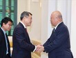 Trưởng Ban Tổ chức Trung ương Lê Minh Hưng tiếp Cố vấn đặc biệt Liên minh Nghị sĩ hữu nghị Nhật - Việt Takebe Tsutomu. Ảnh: Phương Hoa - TTXVN.