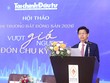 Ông Phạm Văn Hoành, Tổng Biên tập Báo Tài chính - Đầu tư phát biểu khai mạc Hội thảo. Ảnh: Lê Toàn