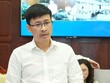 Ông Hoàng Minh Tiến, Phó Cục trưởng Cục Công nghệ Thông tin, Ngân hàng Nhà nước phát biểu tại Họp báo