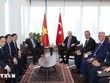 Tổng Bí thư, Chủ tịch nước Tô Lâm gặp Tổng thống Thổ Nhĩ Kỳ Recep Tayyip Erdogan. (Ảnh: Thống Nhất/TTXVN)
