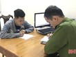 Trí khi bị bắt. Ảnh: Báo Hà Tĩnh