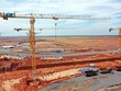 Các nhà thầu huy động lượng lớn nhân sự, máy móc thiết bị thi công tại công trường nhà ga hành khách Cảng hàng không quốc tế Long Thành