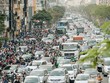 Kẹt xe, tắc đường ở Hà Nội.