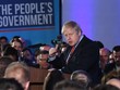 Thủ tướng Anh Boris Johnson phát biểu mừng chiến thắng của Đảng bảo thủ tại London ngày 13/12. Ảnh: Getty Images.
