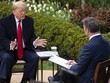 Tổng thống Mỹ Donald Trump trong cuộc phỏng vấn với Fox News.