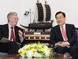 Cố vấn An ninh Quốc gia Mỹ John Bolton và Giám đốc Văn phòng An ninh Quốc gia Hàn Quốc Chung Eui-yong gặp nhau tại Seoul vào ngày 24/7/2019.