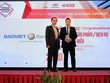 Ông Hồ Xuân Tùng – Giám đốc Chi nhánh TP.HCM, kiêm Trưởng Văn phòng đại diện TP.HCM đại diện BAOVIET Bank nhận giải 