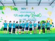 Các lãnh đạo BIDV và khách mời phát động chương trình “BIDV RUN - Vì cuộc sống Xanh” mùa thứ 5 tại Hà Nội sáng ngày 20/4.