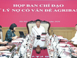 Ông Phạm Toàn Vượng, Thành viên Hội đồng thành viên, Tổng Giám đốc Agribank, Trưởng Ban Chỉ đạo xử lý nợ có vấn đề chủ trì phiên họp
