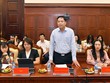 Ông Vương Văn Minh, Phó tổng giám đốc Ngân hàng Chính sách xã hội tại Họp báo