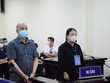 Vợ chồng cựu Phó Chánh Văn phòng Sở TN&MT Hà Nội - ông Lương Thế Hiển và bà Nguyễn Thị Liên hầu toà sáng 18/4.